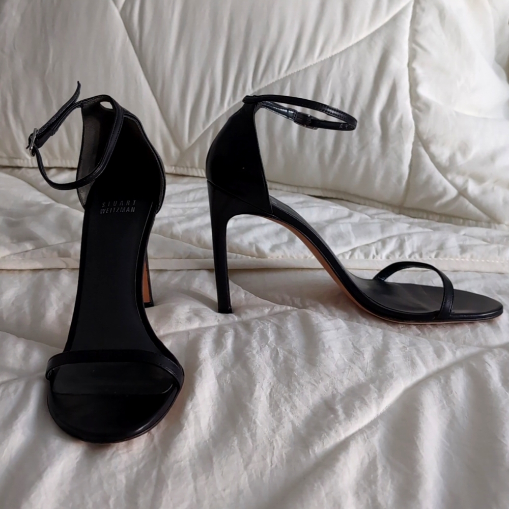 Black Stuart Weitzman nudist
